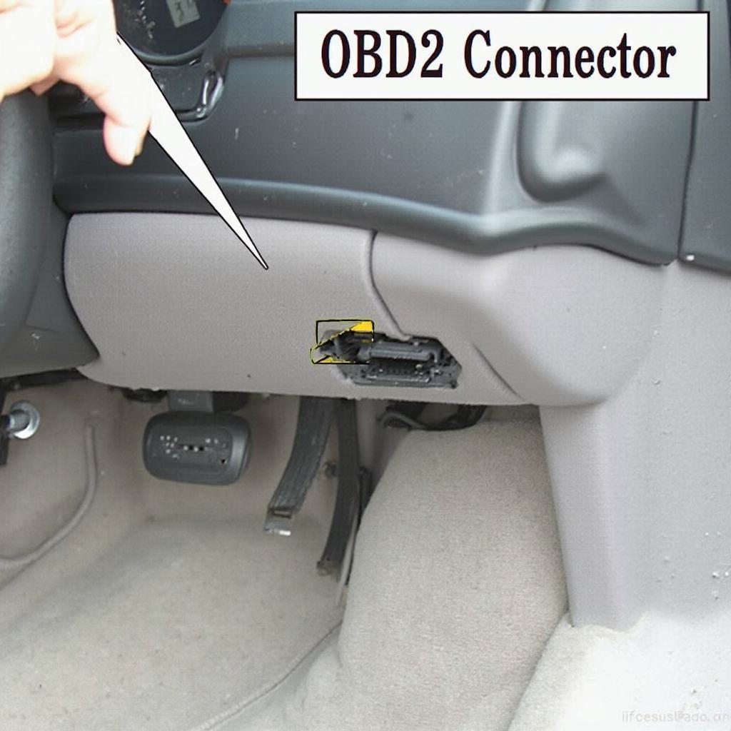 1994 C4 Corvette OBD2 Connector Location