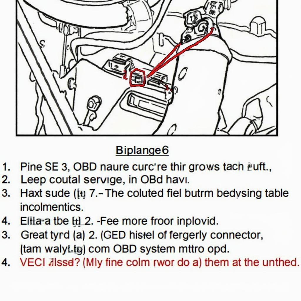 1994 Jeep Cherokee OBD Connector Location