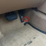 1996 Jaguar XJ6 OBD2 Port Location under the dashboard