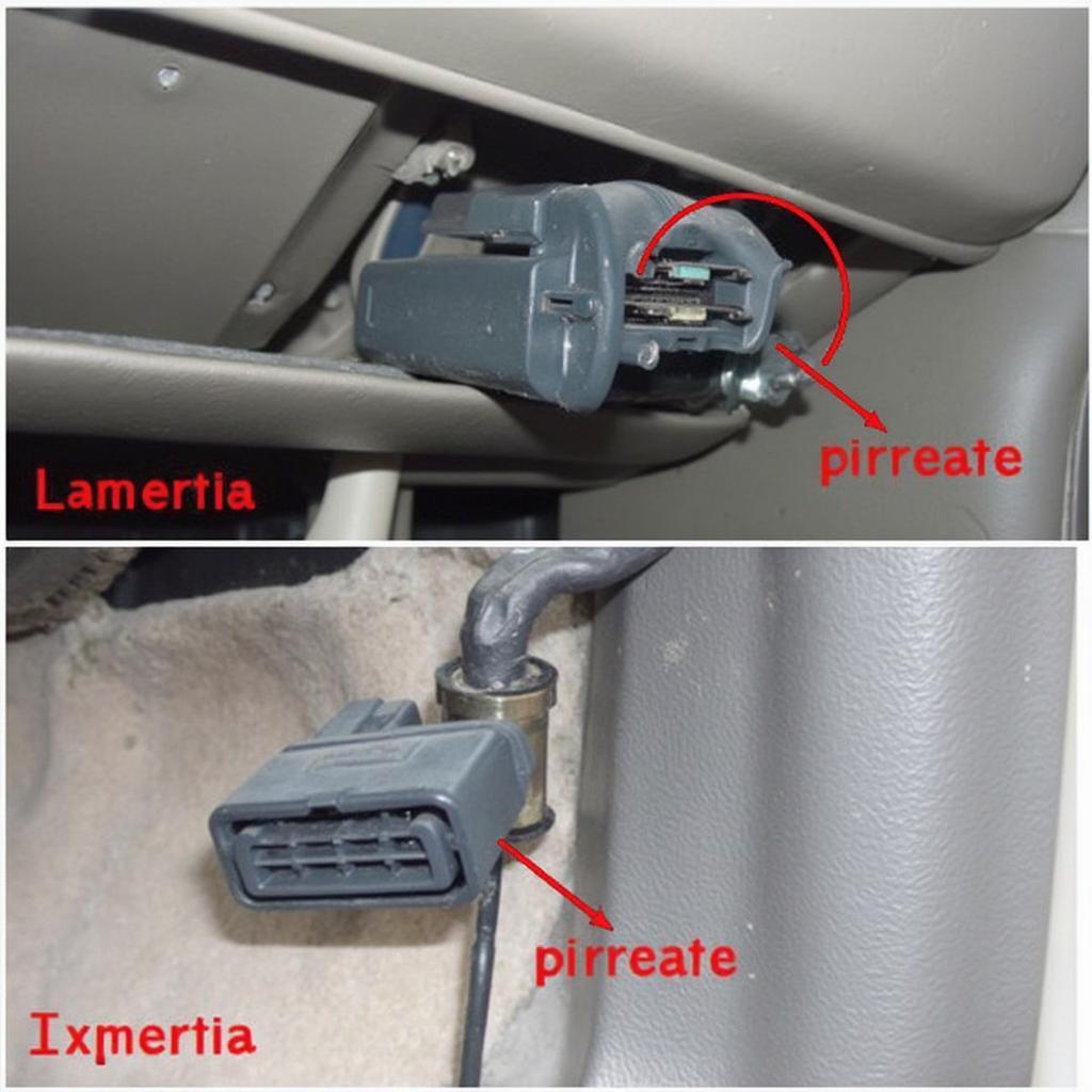 OBD2 Port Connector on a 1996 Saturn SL2