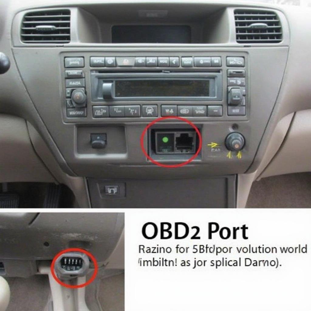 1998 Camry OBD2 Port Location Under the Dashboard