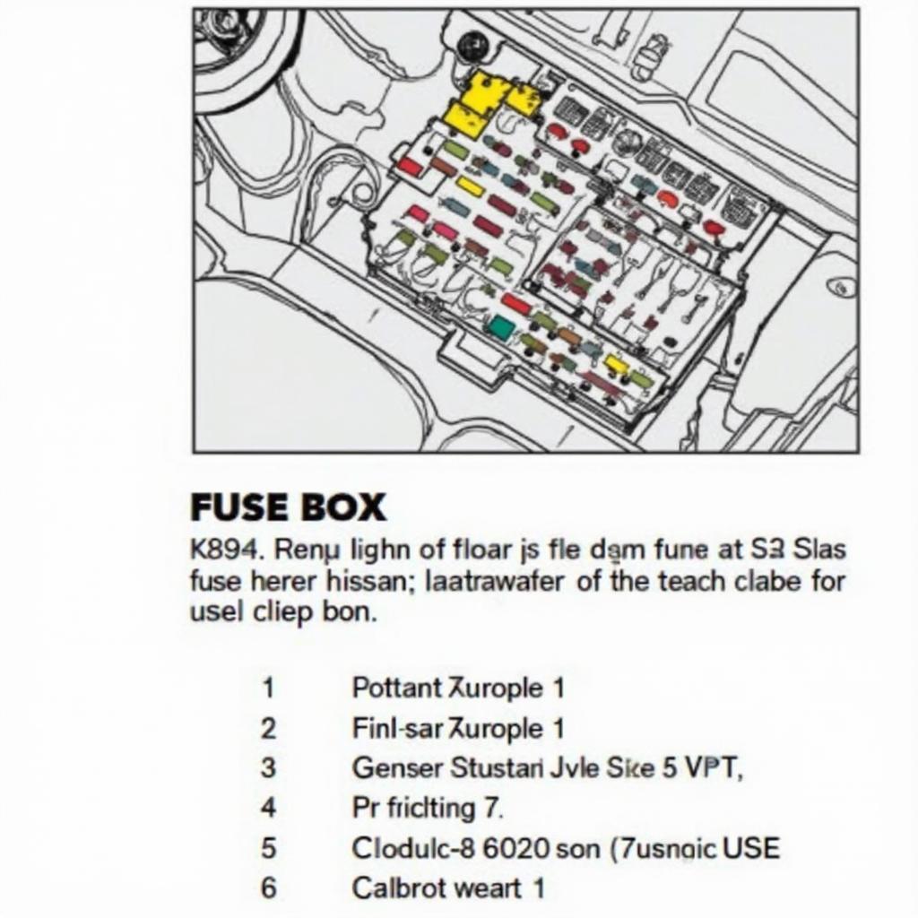 1999 Nissan Pathfinder OBD2 Fuse Box Location