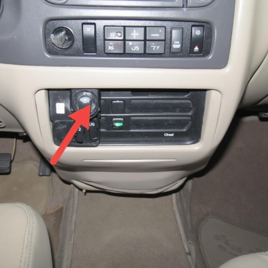 OBD2 Connector Location in a 1999 Plymouth Gran Voyager