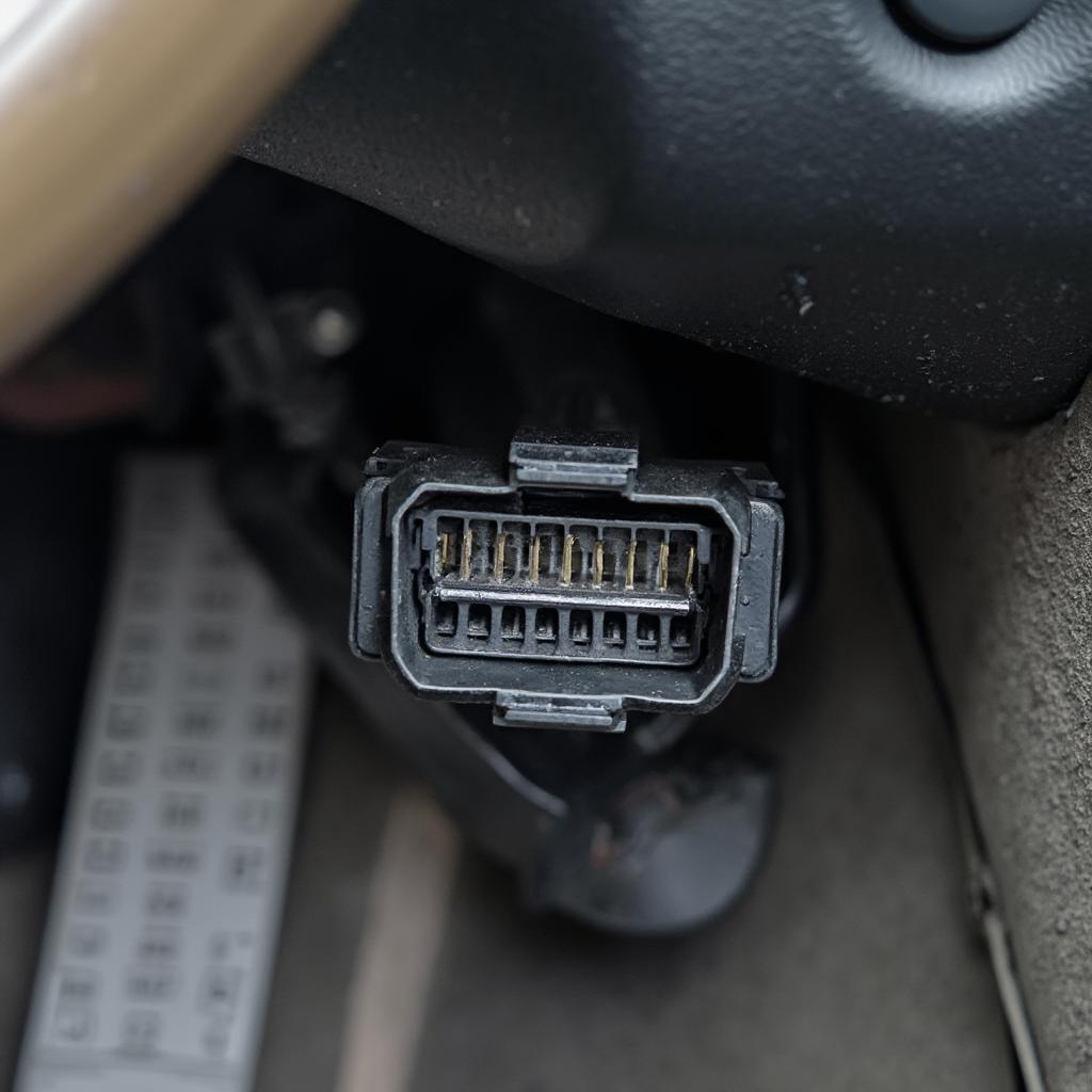 2001 Ford Focus OBD2 Connector Location Under Dashboard