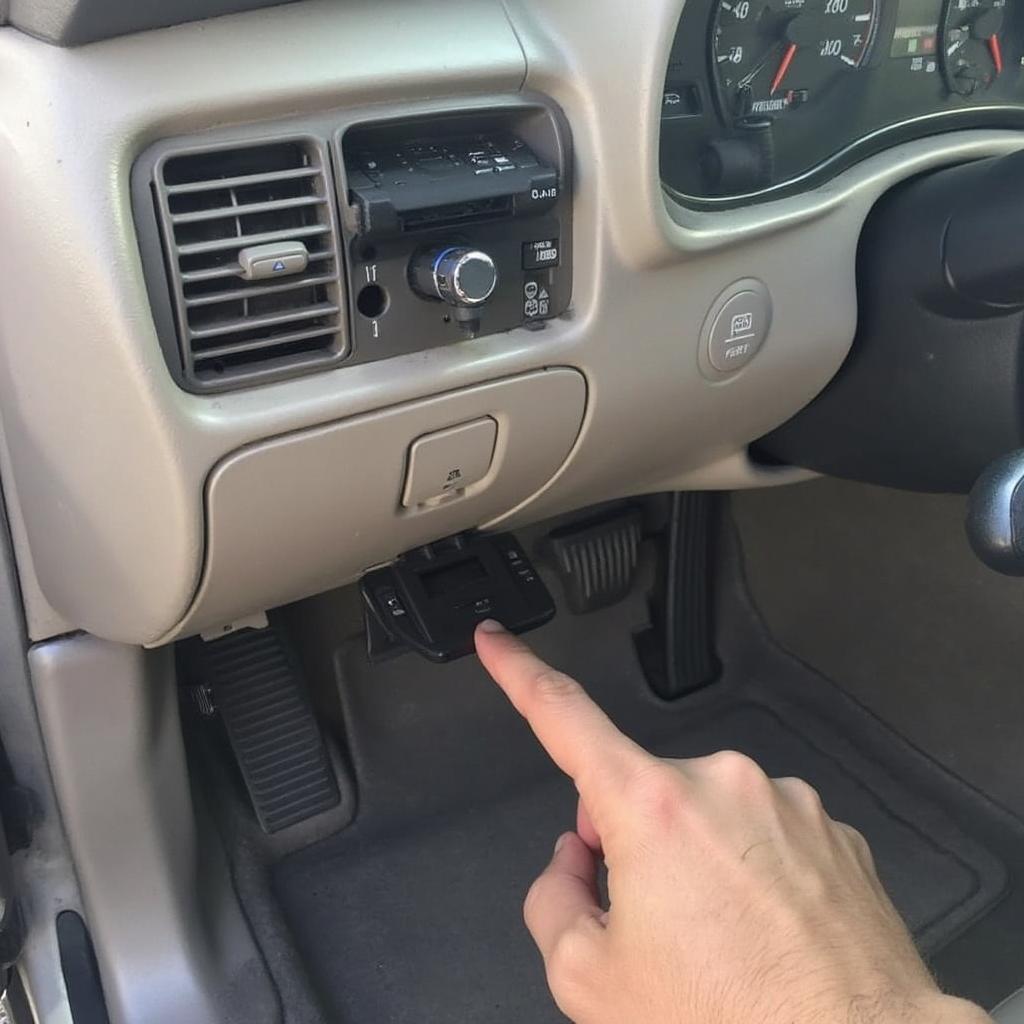 OBD2 Connector on a 2001 Oldsmobile Intrigue GL