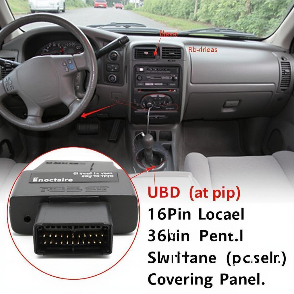 OBD2 Port Location in a 2002 Nissan Frontier