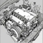 2003 Hyundai Engine Showing Cylinder 6