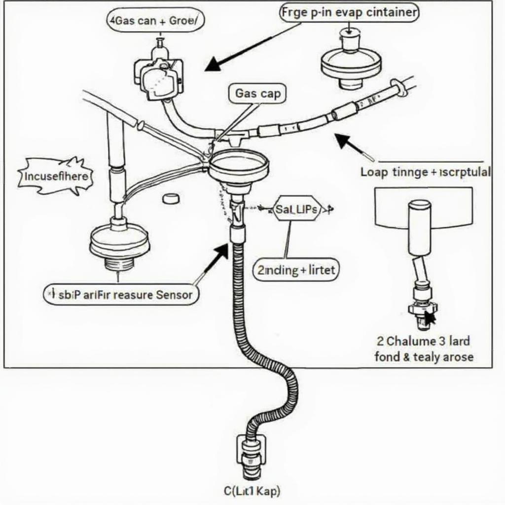 2004 GMC Savana EVAP System Components Diagram