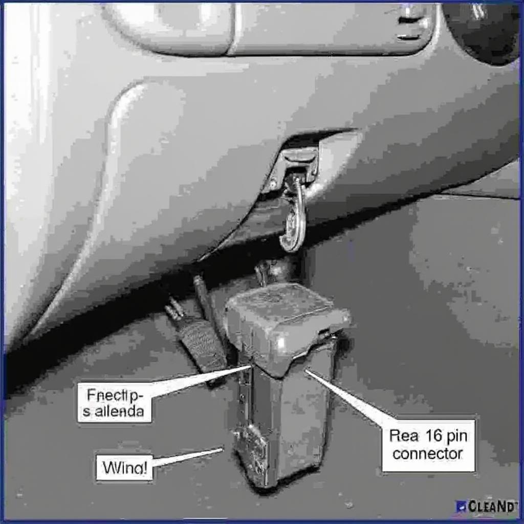 2005 Dodge Dakota OBD2 Port Location Under Dashboard