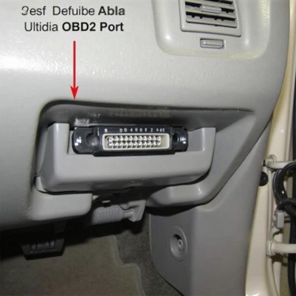 2005 Prius OBD2 Port Location Under the Dashboard