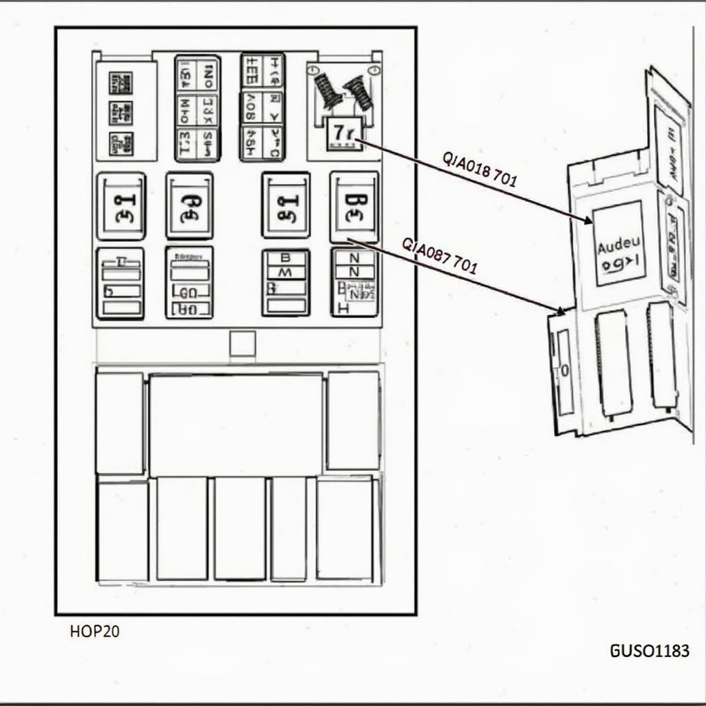 OBD2 Fuse Location Diagram for a 2006 Ford F150