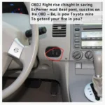 2006 Prius OBD2 Port Location Under Dashboard