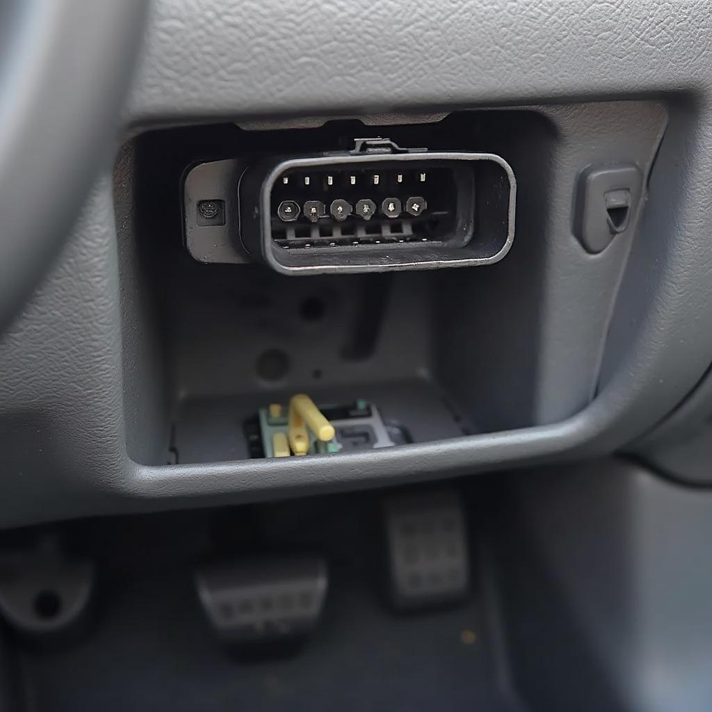 2009 Toyota Corolla OBD2 Port Location Under the Dashboard