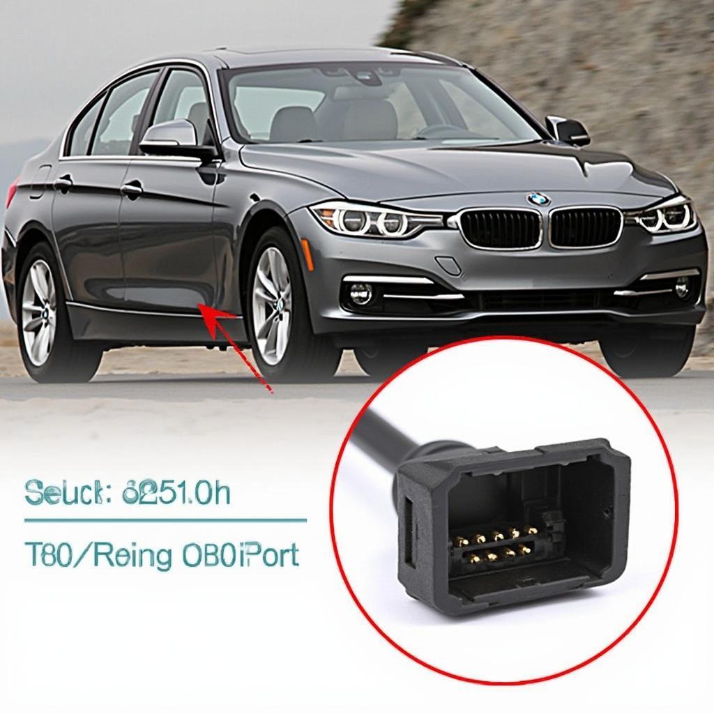 2015 BMW 325i OBD2 Port Location Under Dashboard