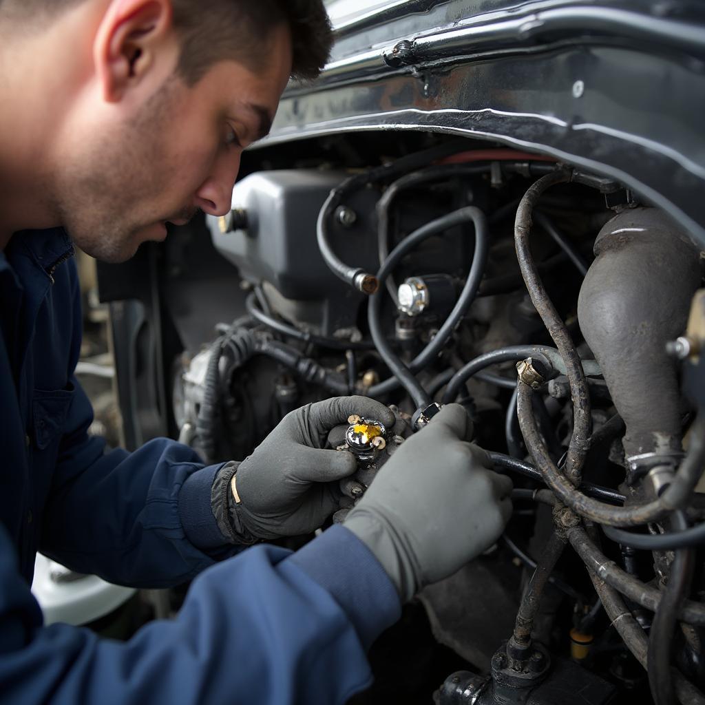 Inspecting Vacuum Hoses on a 2016 Ford 6.7