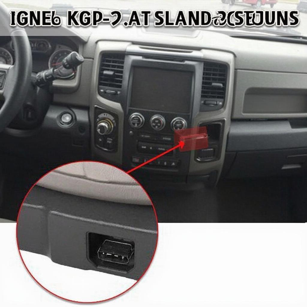 2018 Ram 2500 OBD2 Port Location Under the Dashboard