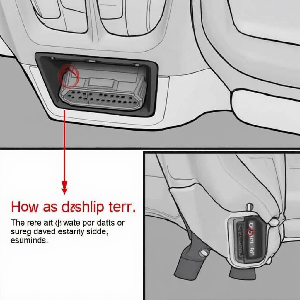 2019 Kia Sedona OBD2 Port Location Under the Dashboard