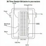 36 Pin OBD2 IC Connector Diagram