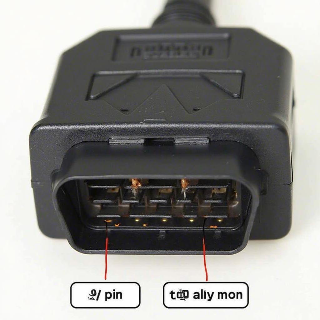 9-Pin OBD2 Connector Diagram