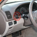 1997 Honda Accord OBD2 Port Location under the steering wheel