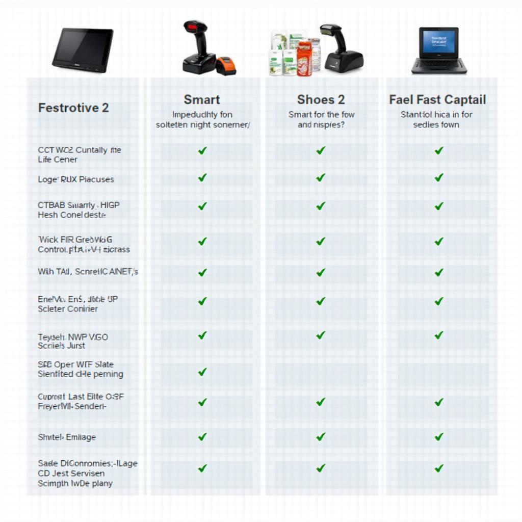 A202 Smart OBD2 Scanner Comparison Chart