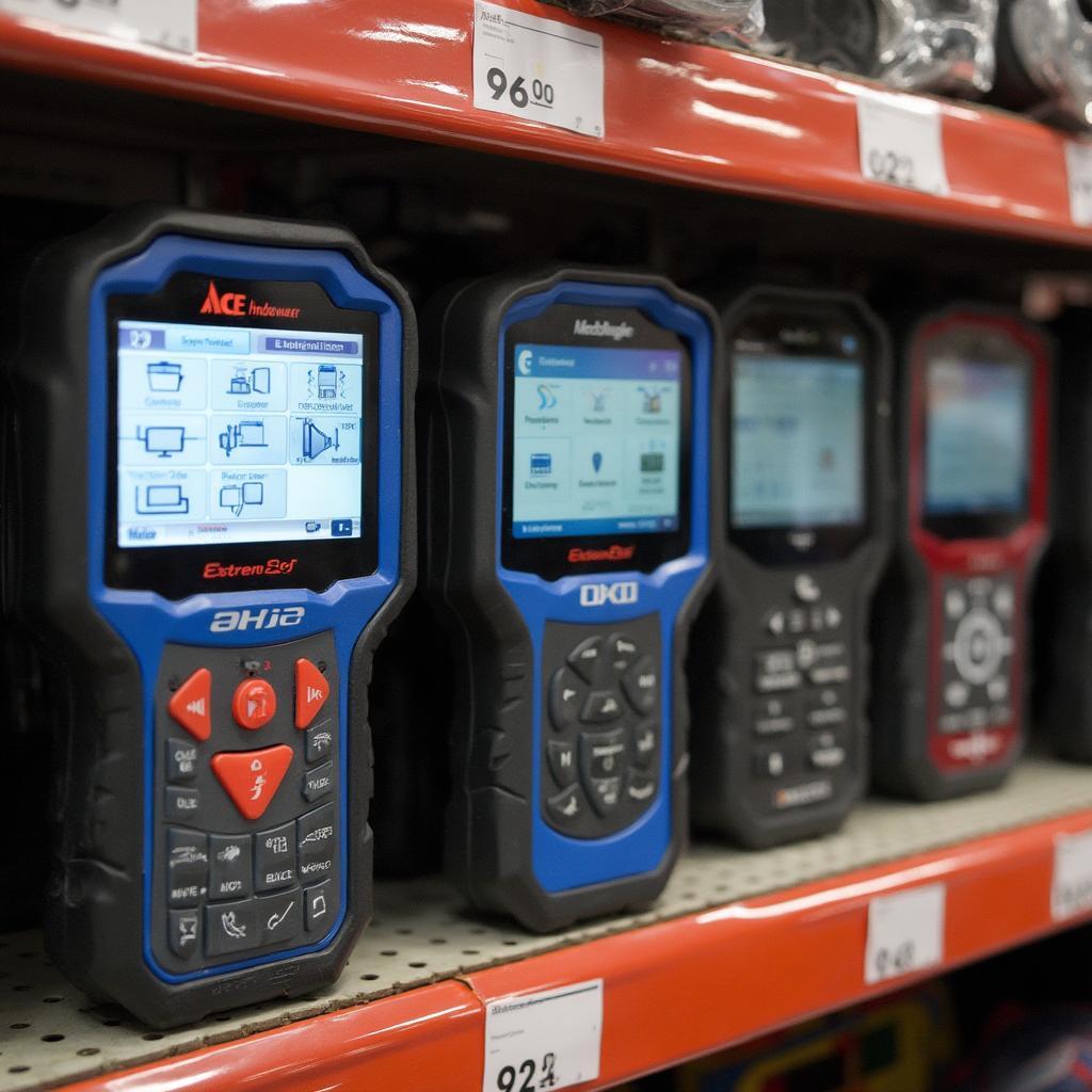 OBD2 Scanner Display at Ace Hardware