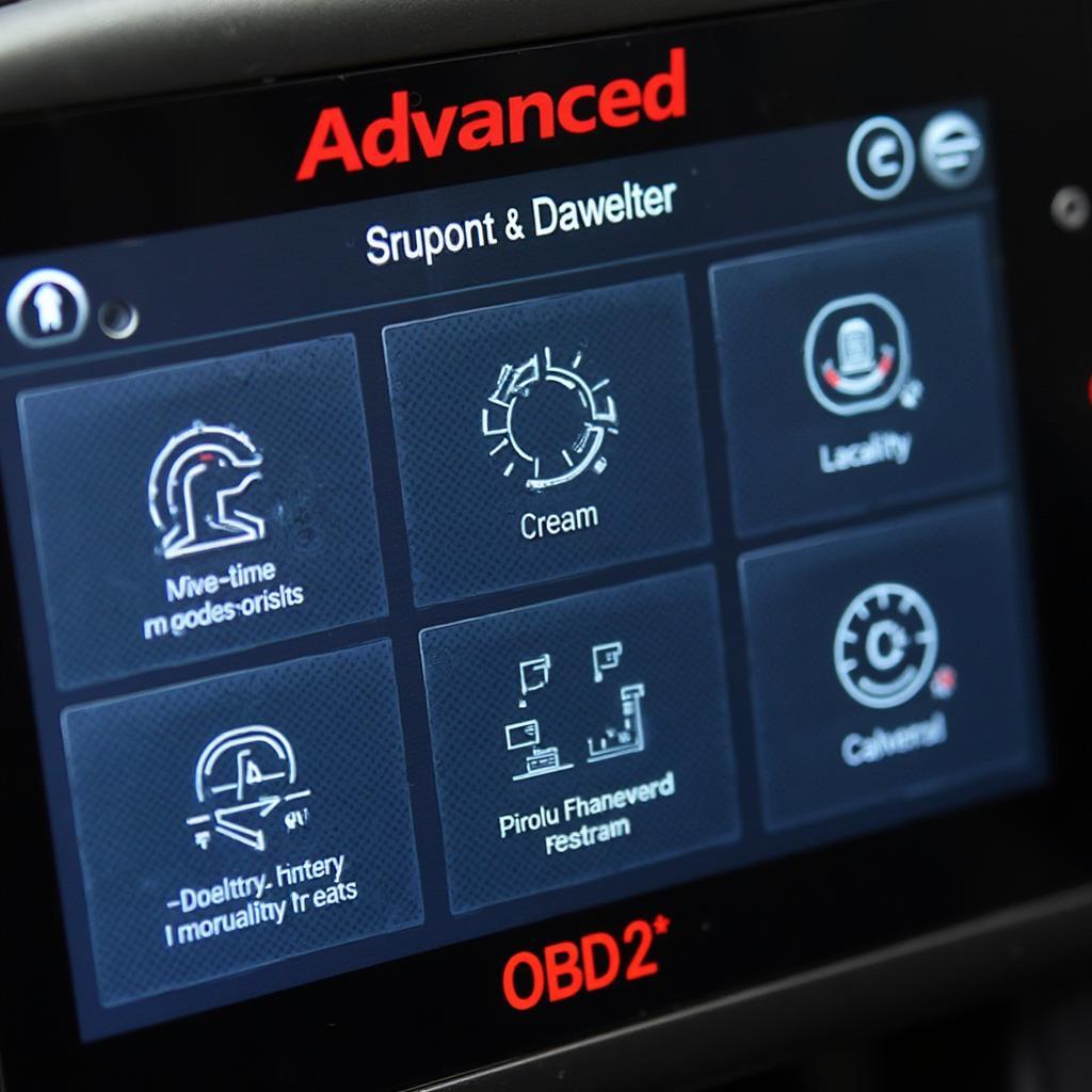 Advanced OBD2 Functions on Scanner Screen