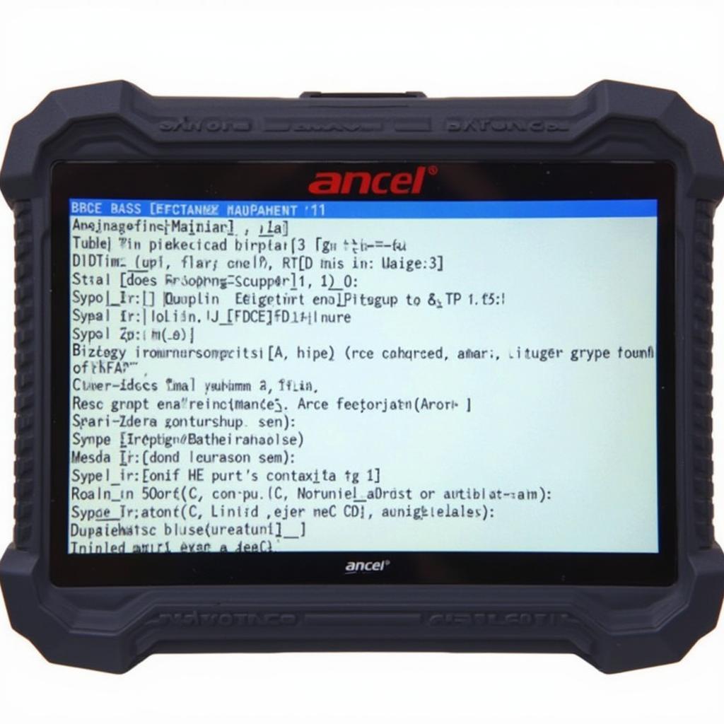 Ancel AD410 OBD2 Scanner Displaying Diagnostic Codes for a Mazda 3