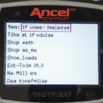 Ancel AD510 Pro Displaying Diagnostic Trouble Codes