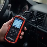 Ancel FX2000 OBD2 Scanner Connected to Vehicle