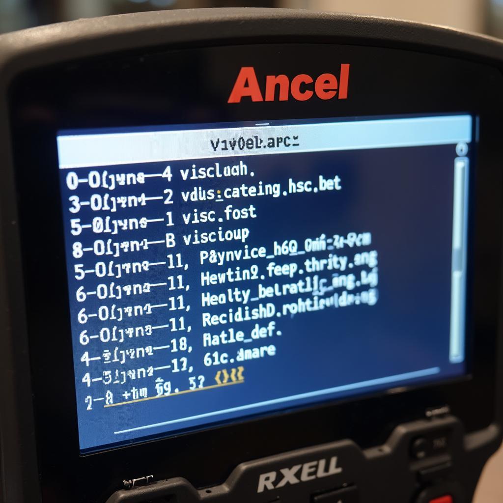 Ancel VD500 Displaying Diagnostic Trouble Codes