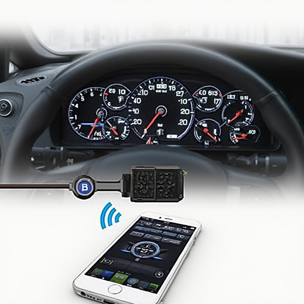 Android Bluetooth OBD2 App Dashboard Display