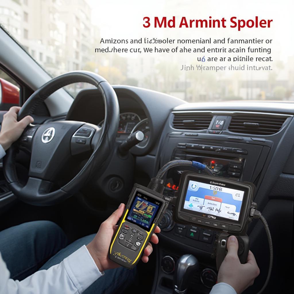 Autel AL319 OBD2 Scanner in Use