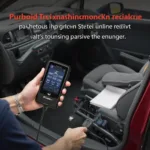 Autel Diaglink OBD2 Transmission Code Reader in Use