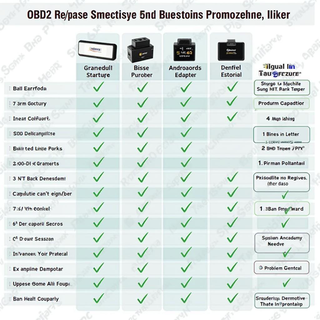 Best OBD2 Bluetooth Adapter Comparison Chart