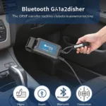 Bluedriver OBD2 Scanner Connected to a Car's OBD2 Port