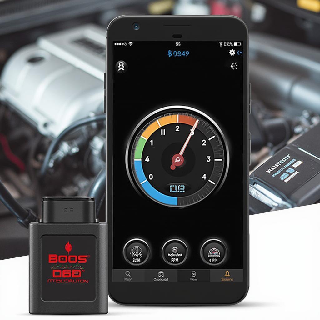 Bluetooth OBD2 Boost Gauge Display