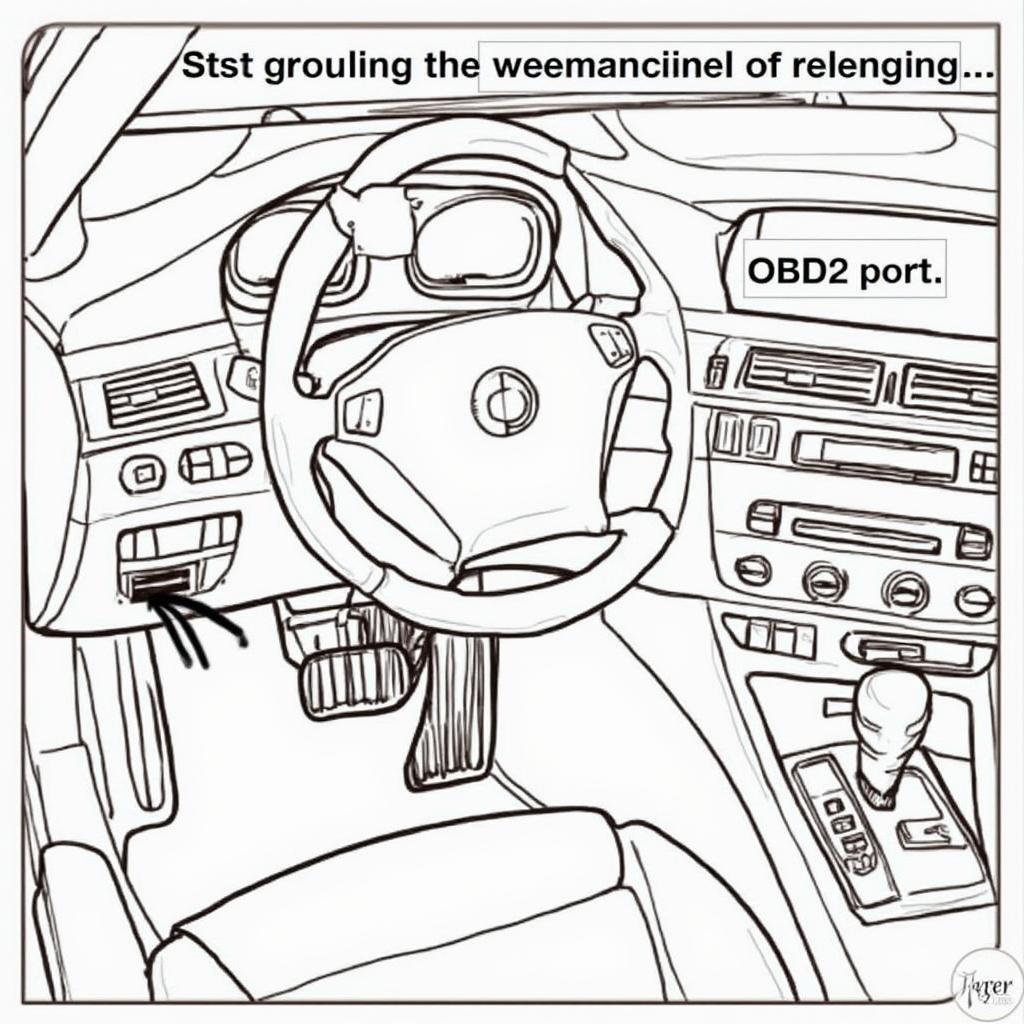 2007 BMW 750Li OBD2 Port Location Under Dashboard