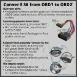 BMW E36 OBD1 to OBD2 Conversion Process