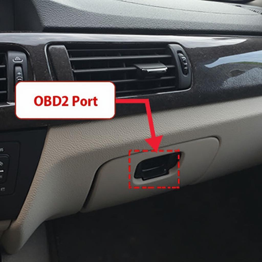 BMW E90 OBD2 Port Location