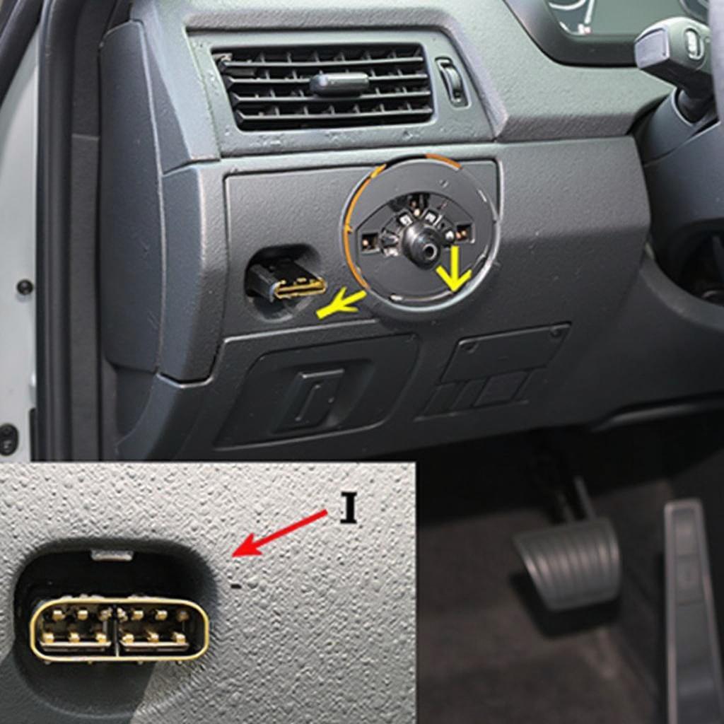 BMW F10 OBD2 Port Location Under Dashboard