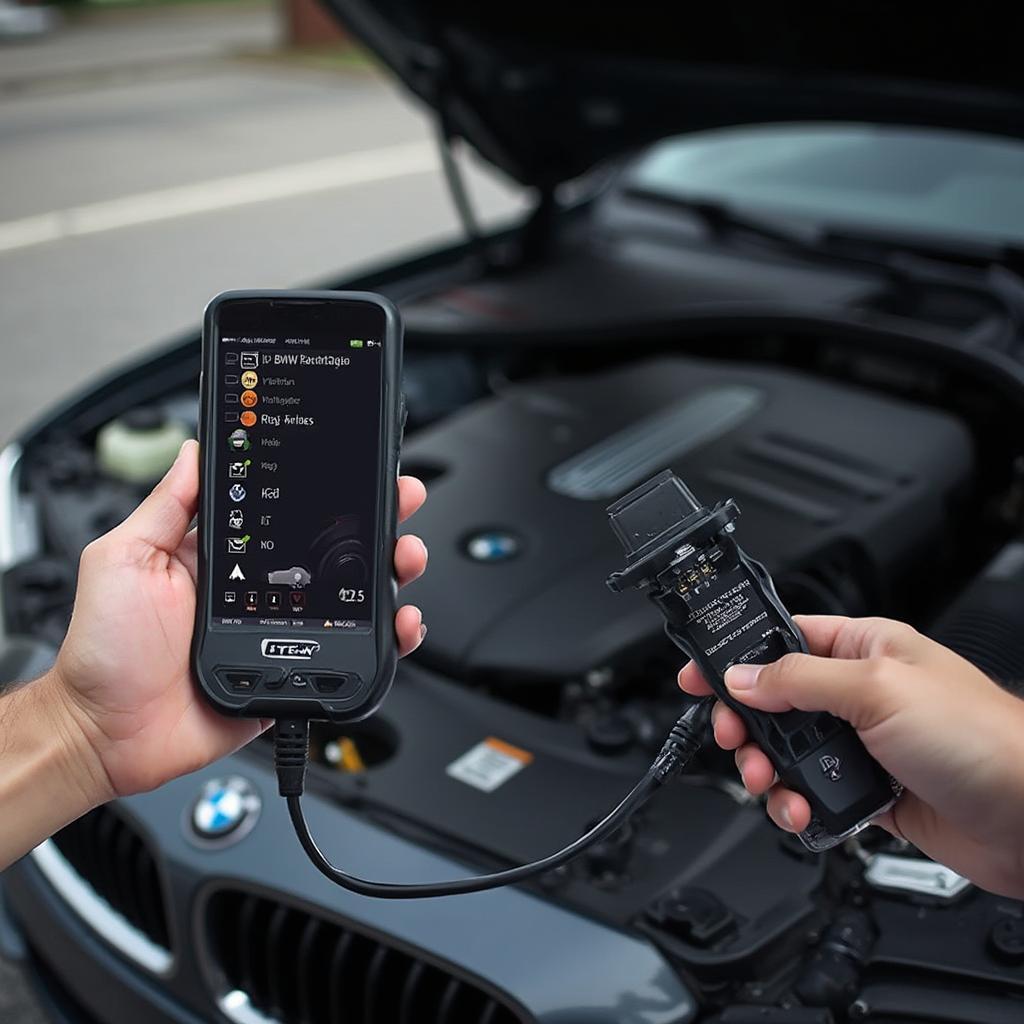 BMW i OBD2 Scanner Diagnostic Process