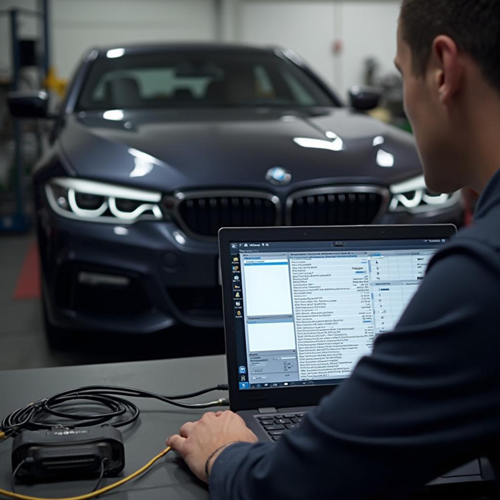 BMW OBD2 Diagnostic Software in Action on Windows 10