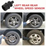 Replacing the Left Rear Wheel Speed Sensor