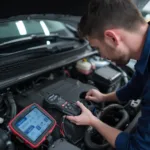 Car Engine ECU Inspection