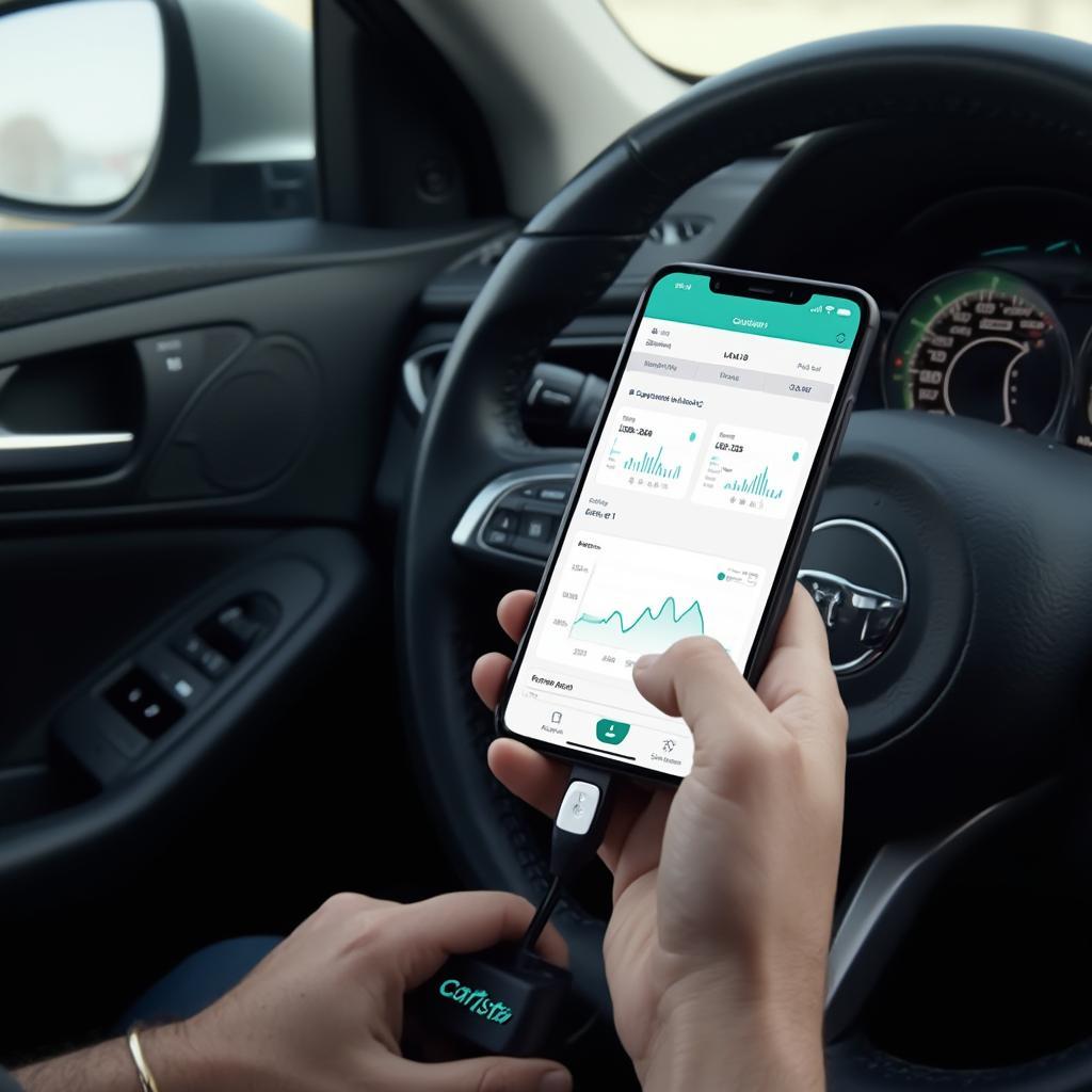 Carista Connected to Car