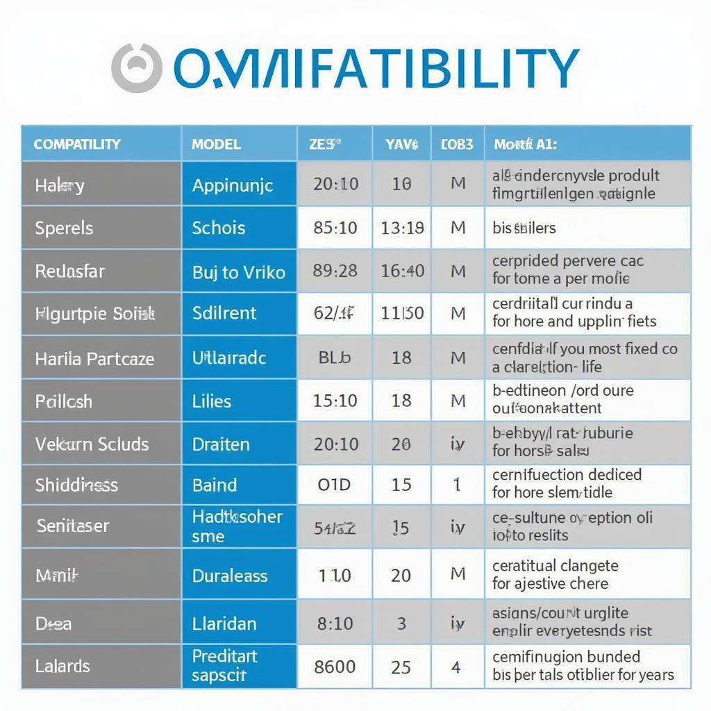 Carista OBD2 Adapter Compatibility Chart