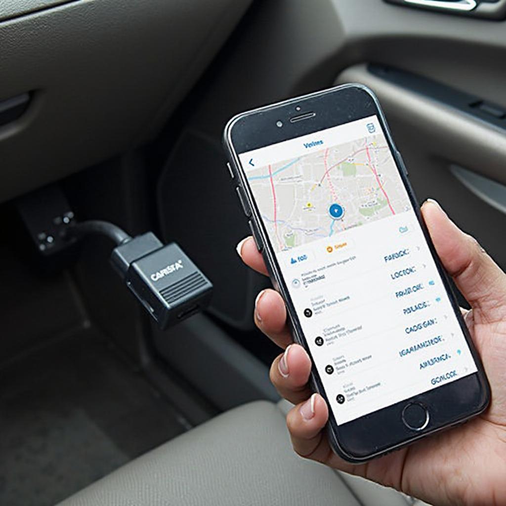 Carista OBD2 Connected to Dash Command on Smartphone