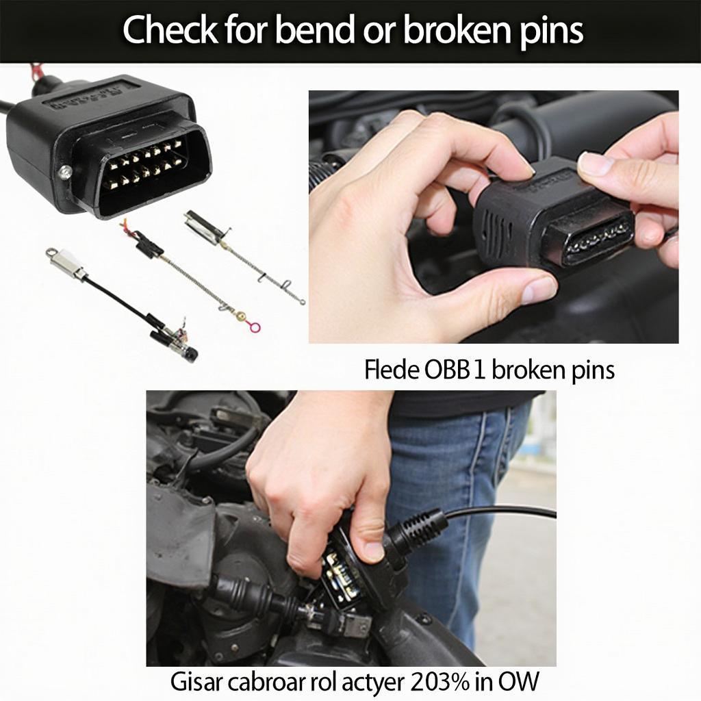 Inspecting the OBD2 Port and Cable on a Chevy S10