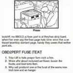 Checking OBD2 Port Fuse